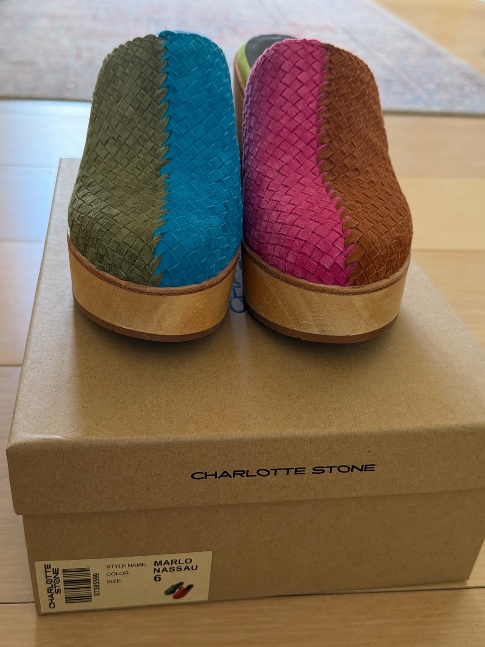 Charlotte Stone Martino Clog / Nassau Size 6